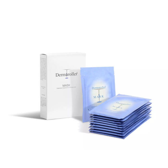 Dermaroller Intensive Hyaluronic Moisturizer Silk Face Mask 10pcs X 18ml