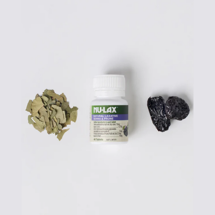 Nu-Lax Natural Laxative Senna & Prune Tablets 40Caps