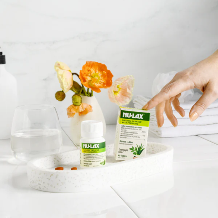 Nu-Lax Natural Laxative With Prebiotic Tablets 40Caps