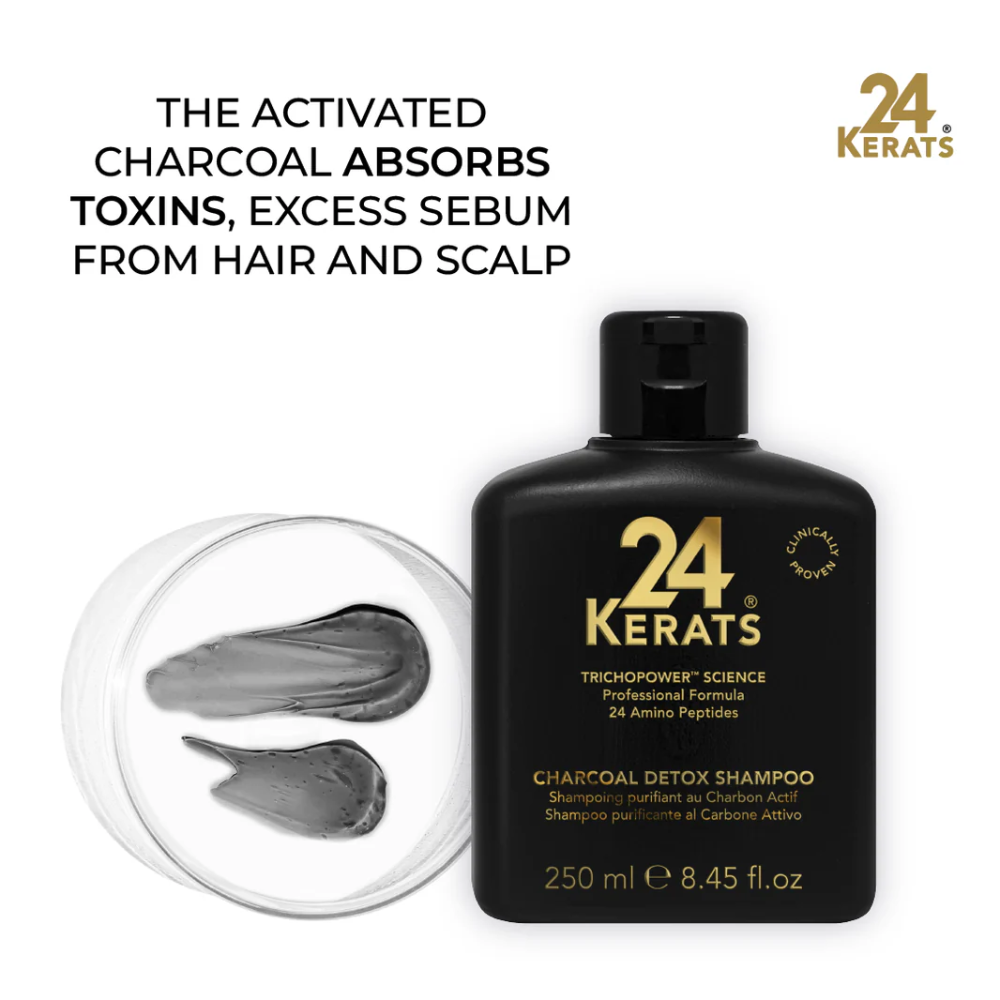 24 Kerats Charcoal Detox Shampoo 250ml