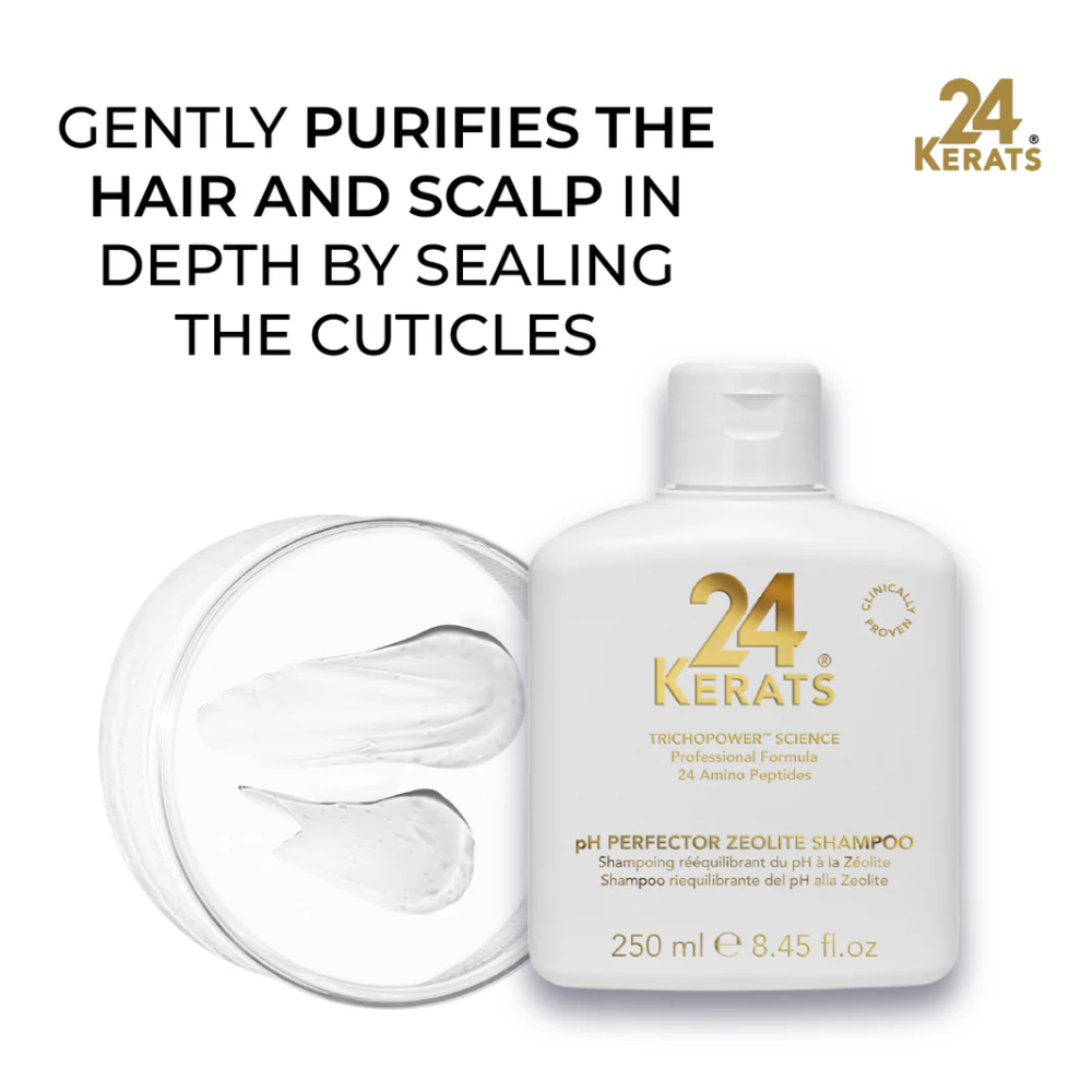 24 Kerats PH Perfector Zeolite Shampoo 250ml