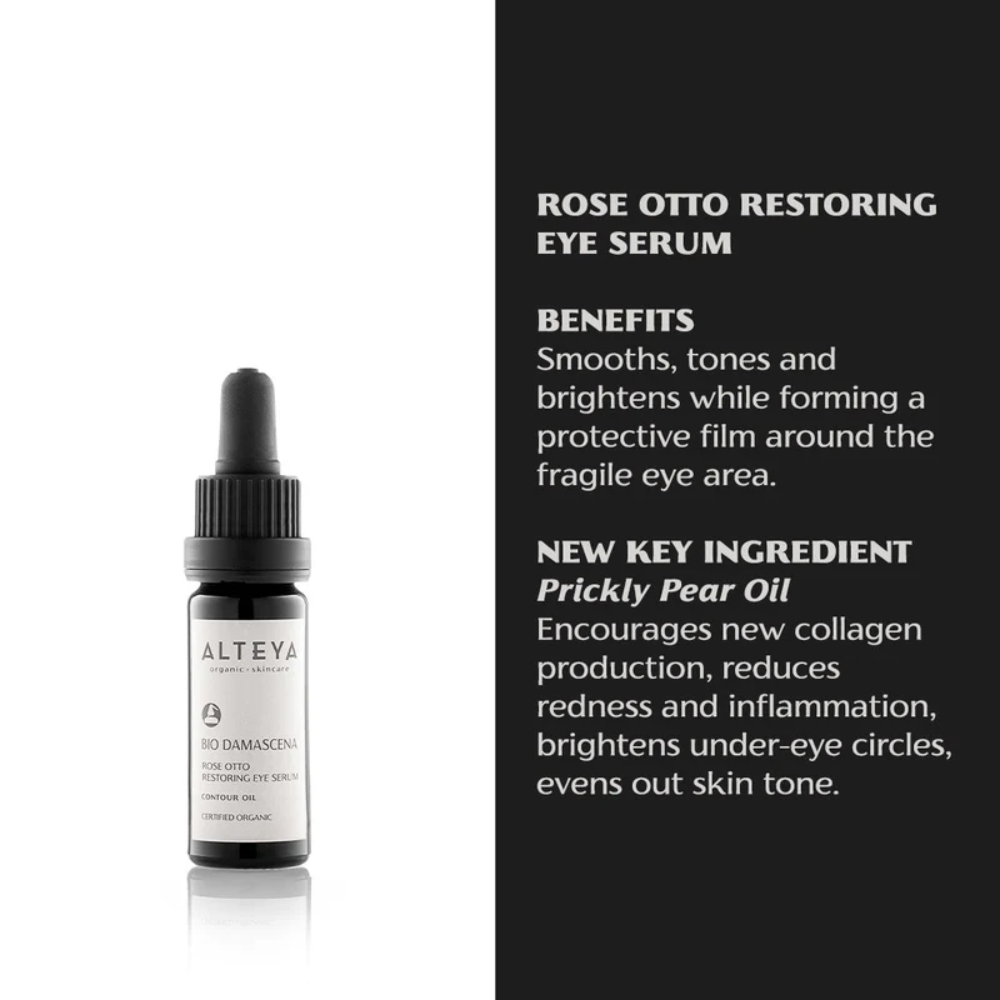 Alteya Bio Damascena Rose Otto Restoring Eye Serum 10ml