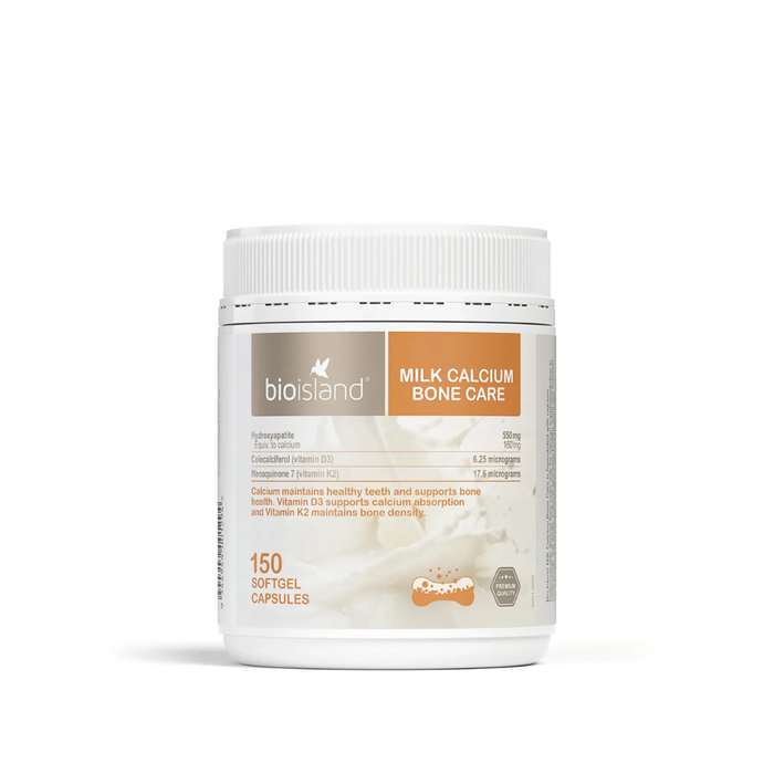 Bio Island Milk Calcium Bone Care 150 Softgel Capsules