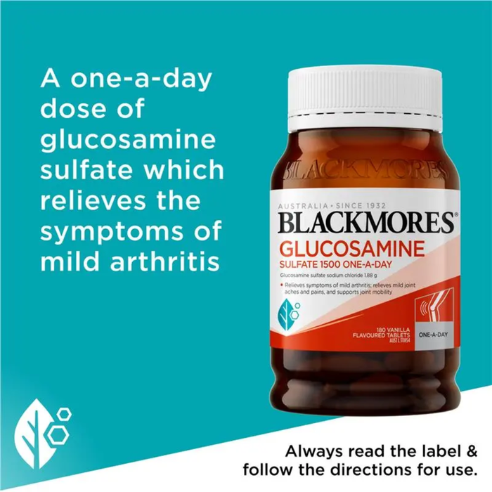 Blackmores Glucosamine Sulfate 1500mg One-A-Day 180Caps