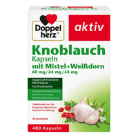 Doppelherz Aktiv Knoblauch Kapseln mit Mistel + Weißdorn 480 Caps