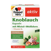 Doppelherz Aktiv Knoblauch Kapseln mit Mistel + Weißdorn 480 Caps