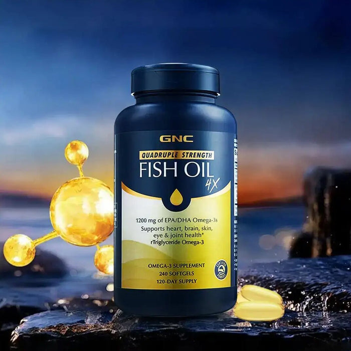 GNC Quadruple Strength 4X Fish Oil 240Caps