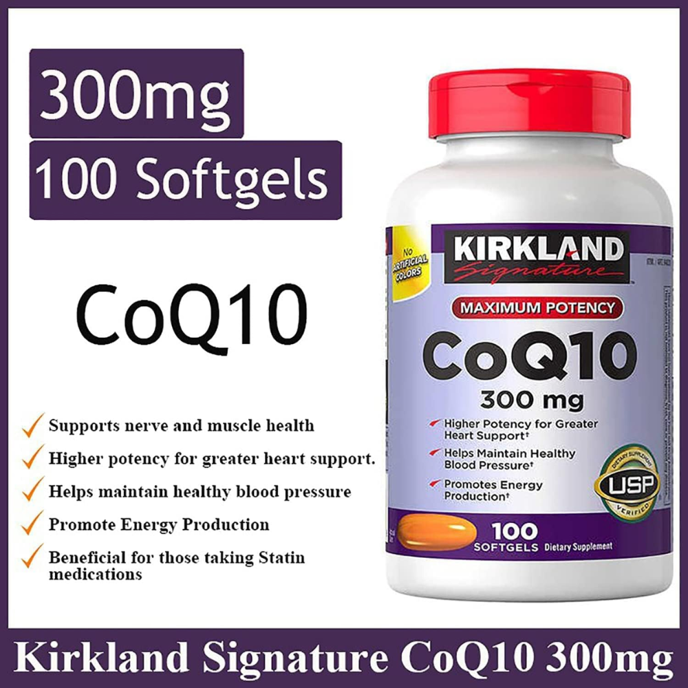 Kirkland Signature CoQ10 300mg 100Caps