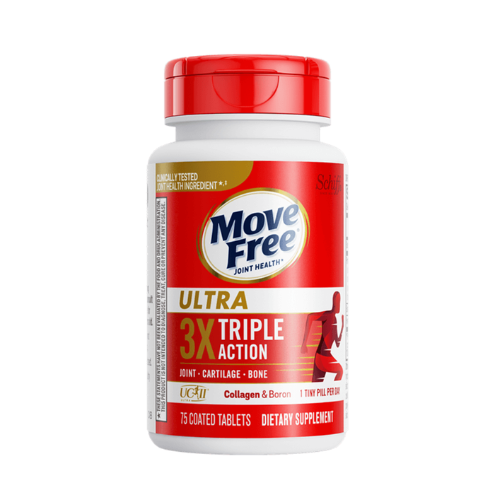 Move Free 3X Ultra Triple Action With Type II Collagen & Boron 75 Caps