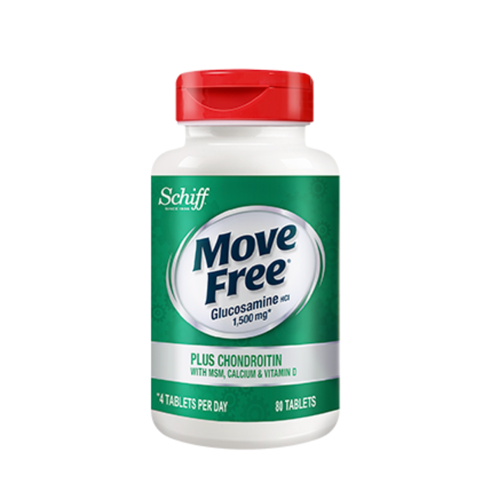 Move Free Glucosamine Plus Chondroitin With MSM + Calcium & Vitamin D 80 Caps