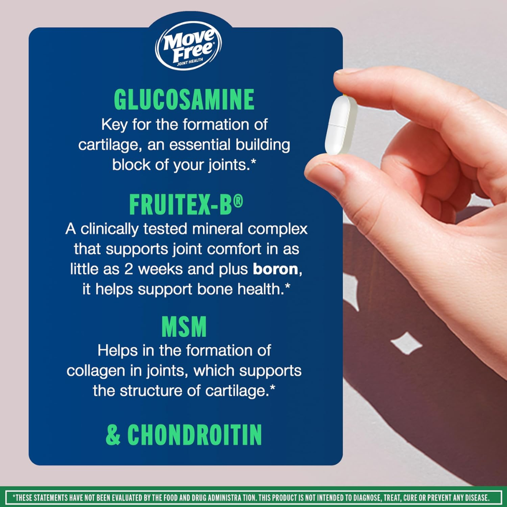 Move Free Advanced MSM With Glucosamine Joint Supplement 120Caps