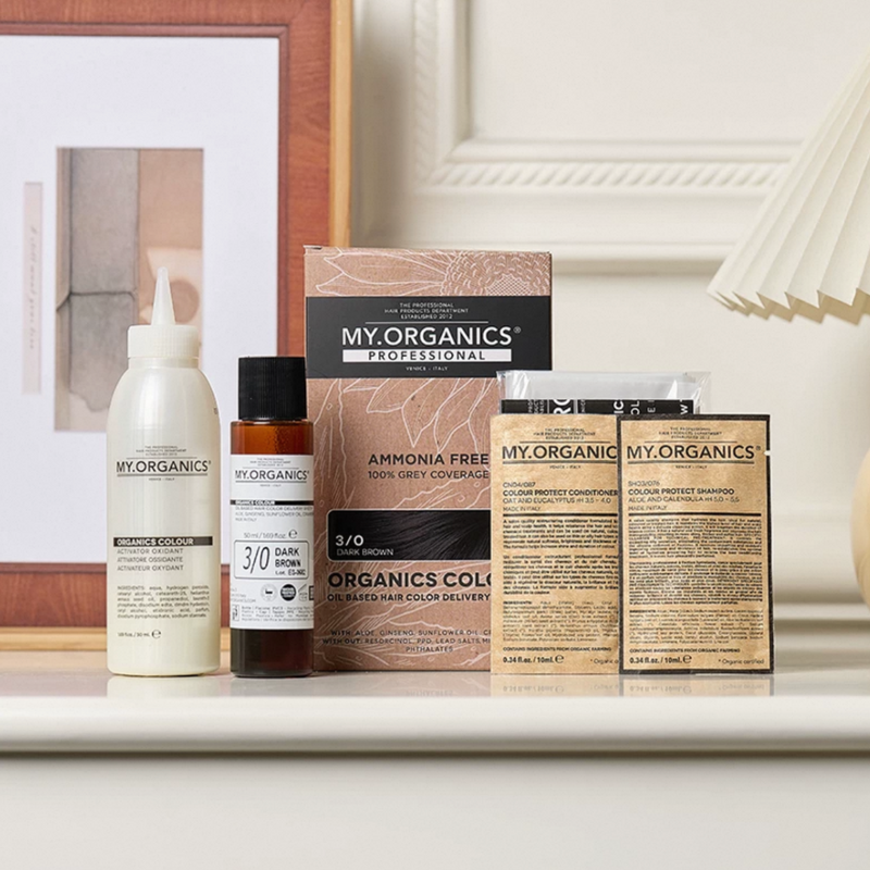 My Organics Organic Colour Oil-Based Hair Color Delivery System (2 x 50ml + 2 x 10ml)