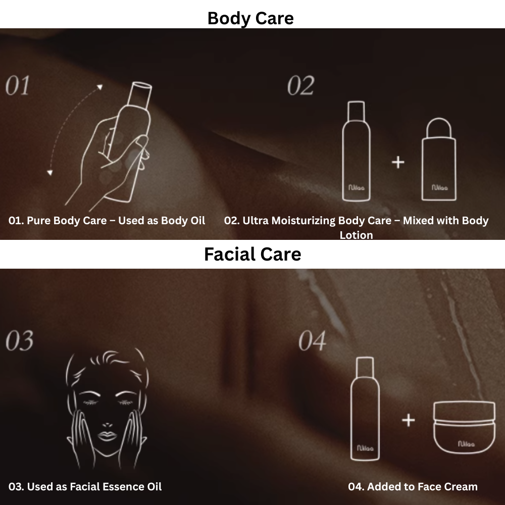 Nuilaa Whitening And Anti-Aging Body Essential Oil 160ml