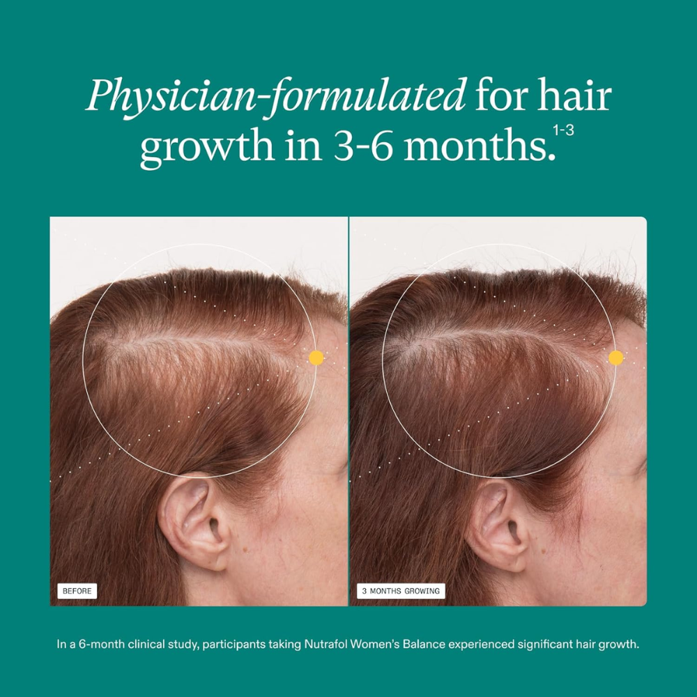 Nutrafol Women's Balance Hair Growth Nutraceutical 120 Caps