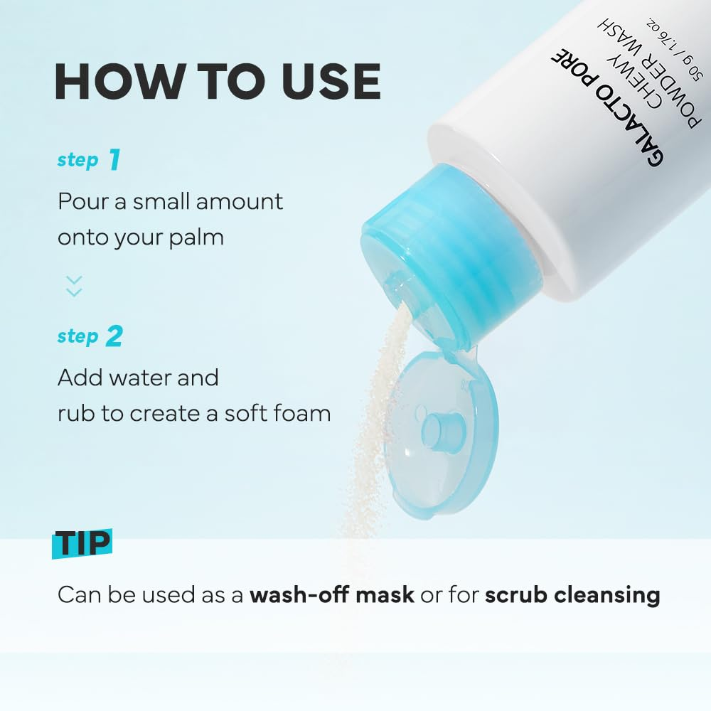 SAM’U Galacto Pore Chewy Powder Wash 50g