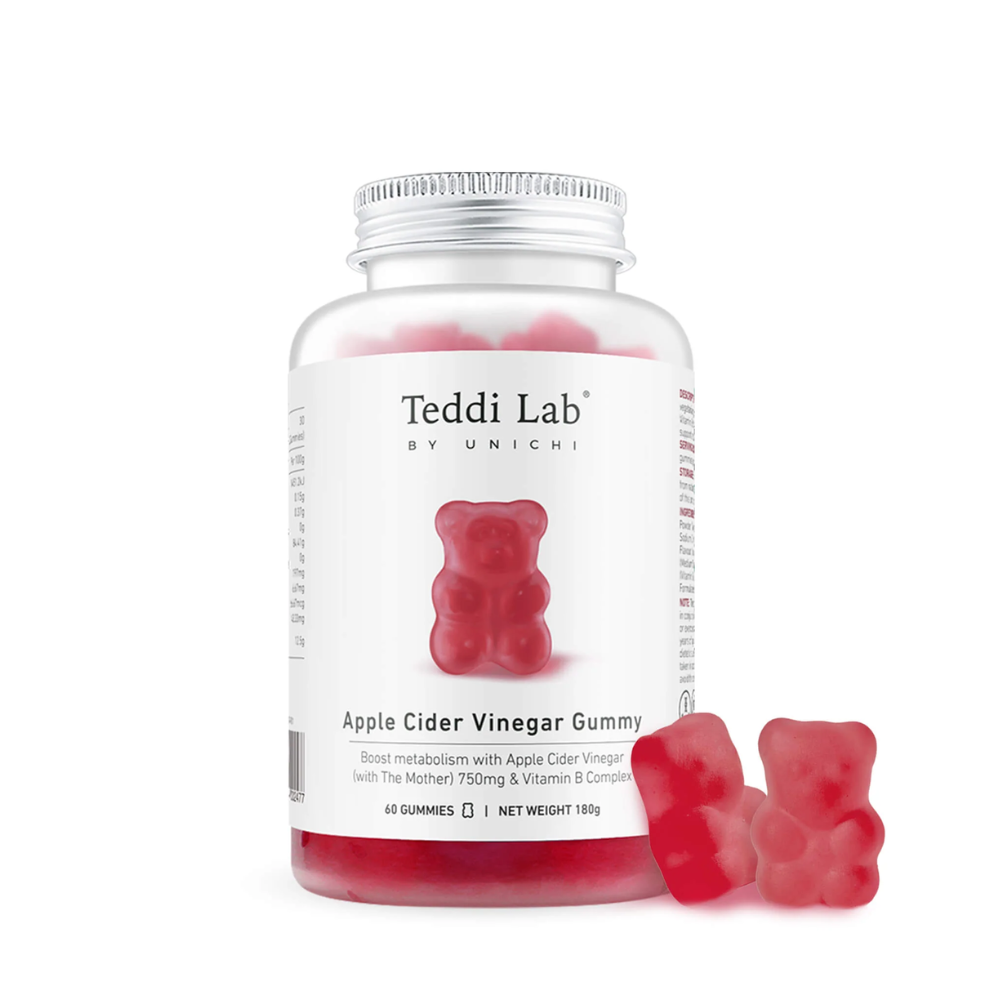 Unichi Teddi Lab Apple Cider Vinegar Gummy 60 Gummies