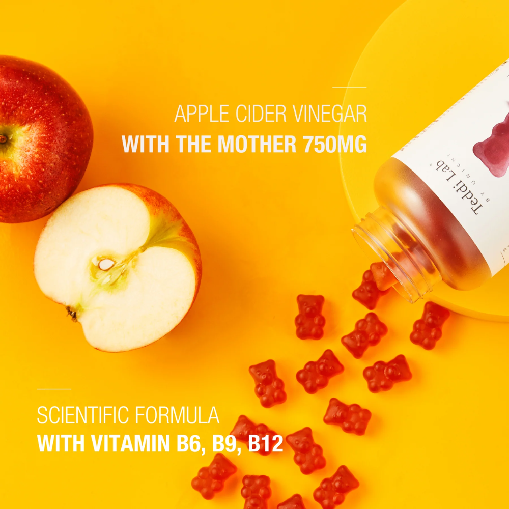 Unichi Teddi Lab Apple Cider Vinegar Gummy 60 Gummies