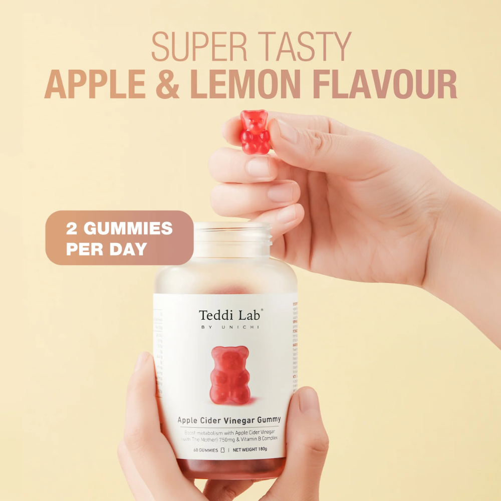 Unichi Teddi Lab Apple Cider Vinegar Gummy 60 Gummies