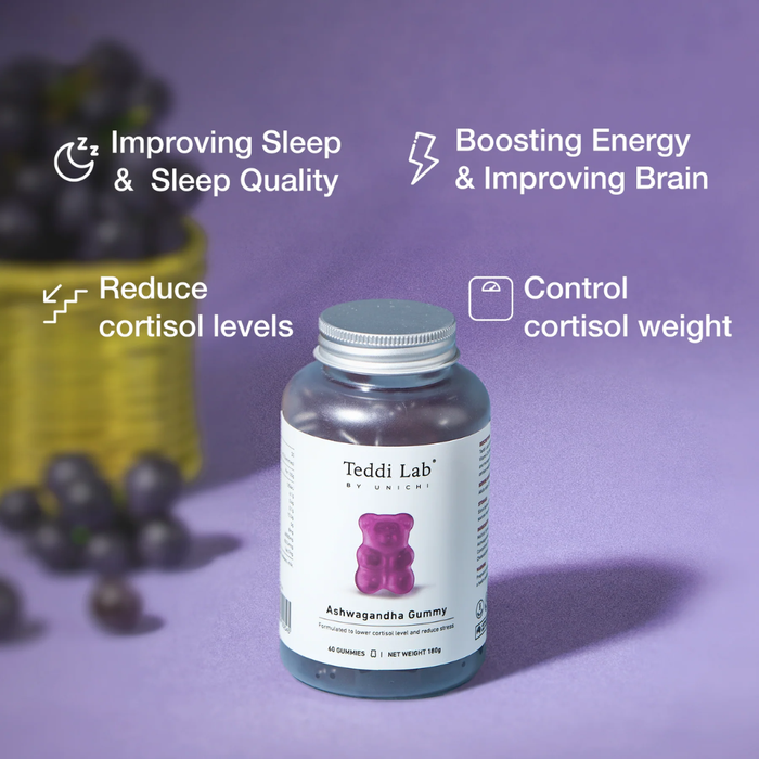 Unichi Teddi Lab Ashwagandha Gummy 60 Gummies
