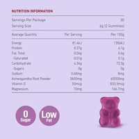 Unichi Teddi Lab Ashwagandha Gummy 60 Gummies