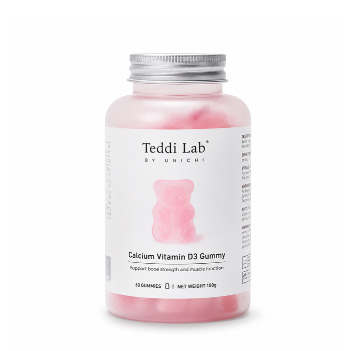 Unichi Teddi Lab Calcium Vitamin D3 Gummy 60 Gummies