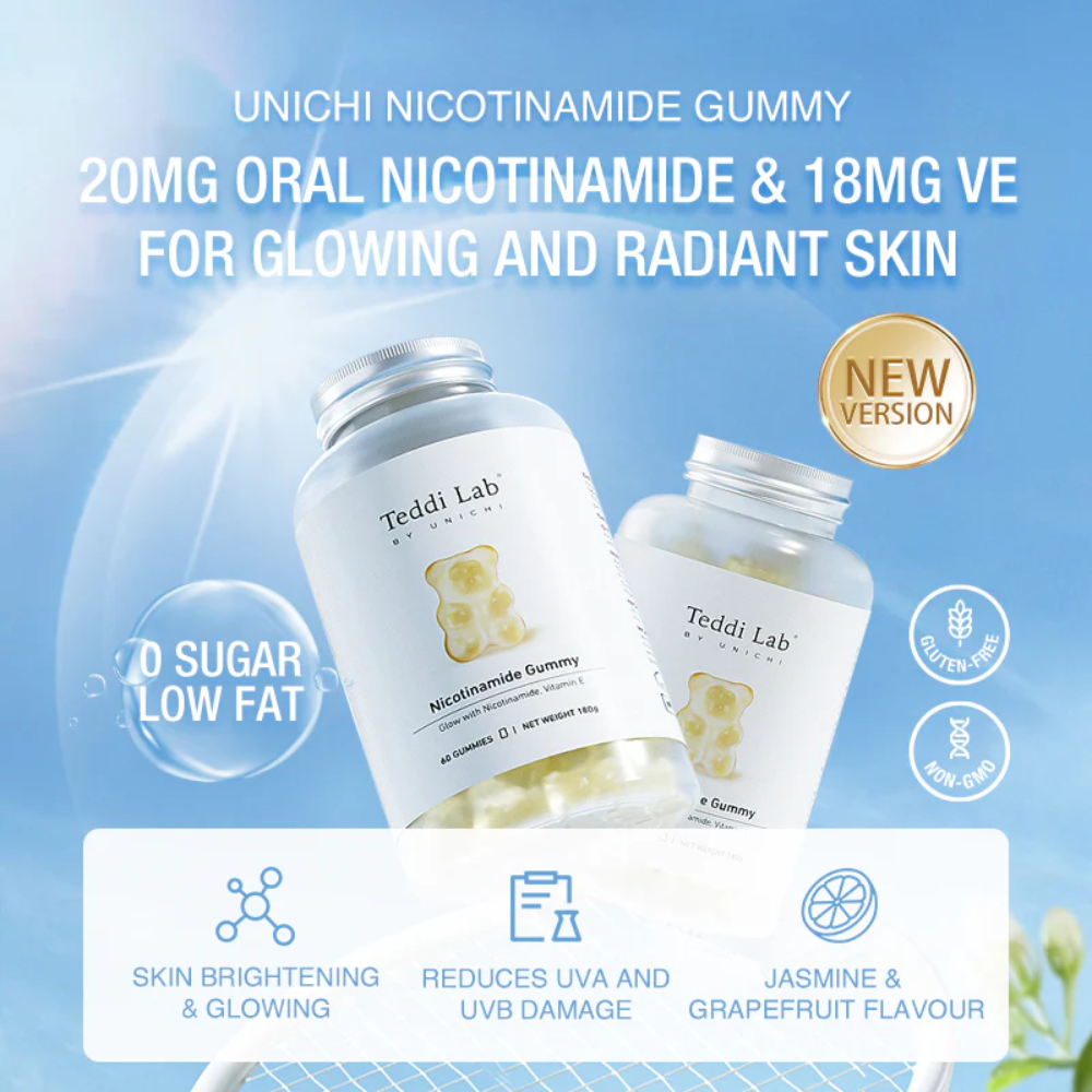 Unichi Teddi Lab Nicotinamide Gummy 60 Gummies
