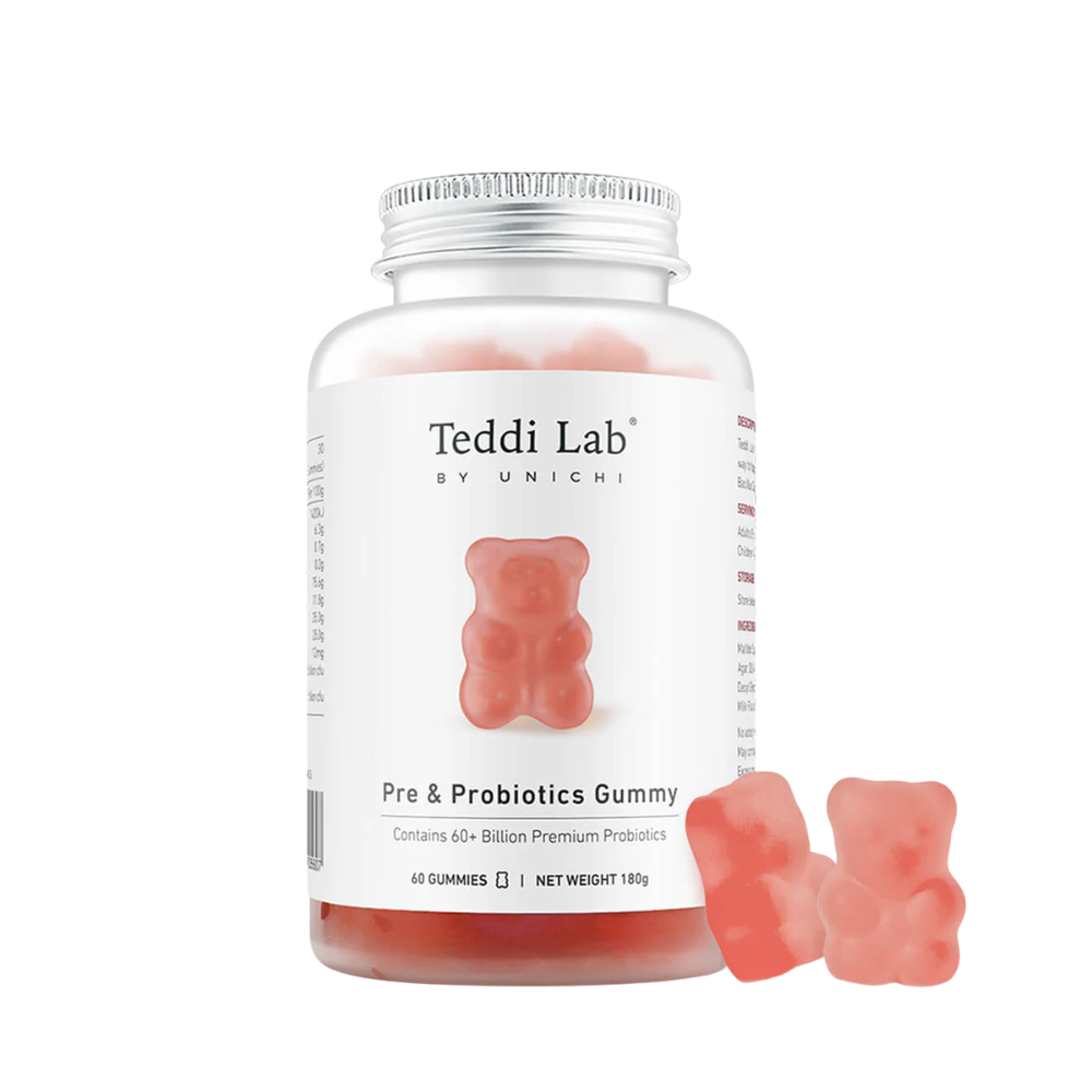 Unichi Teddi Lab Pre & Probiotics Gummy 60 Gummies