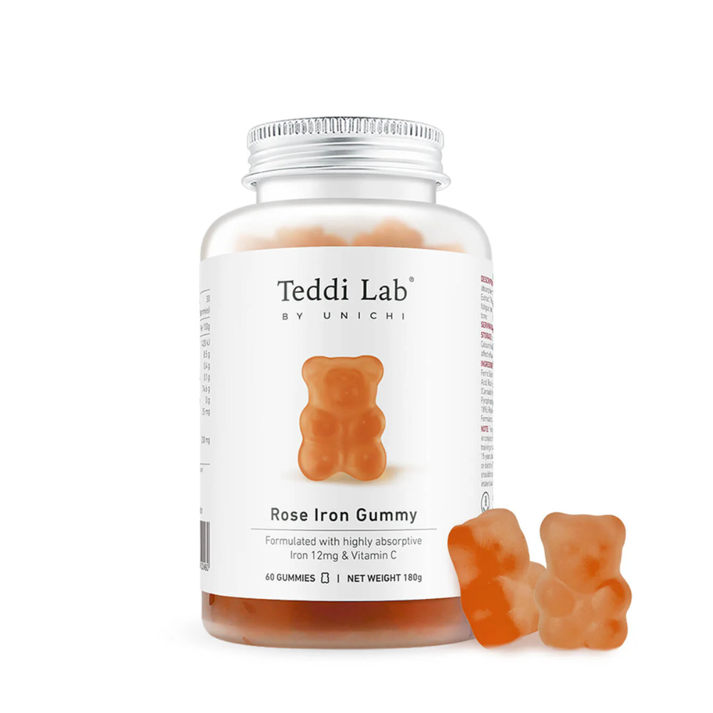 Unichi Teddi Lab Rose Iron Gummy 60 Gummies