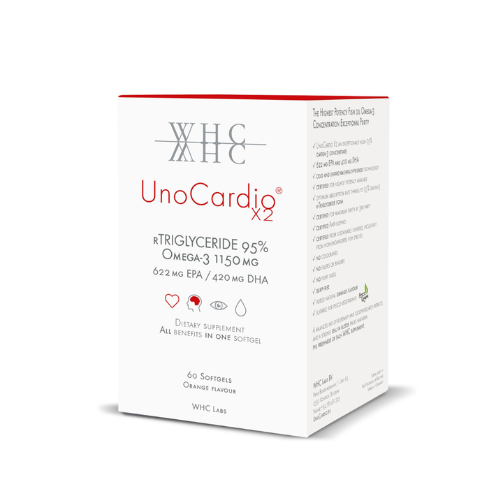 WHC UnoCardio X2 Fish Oil 60Caps