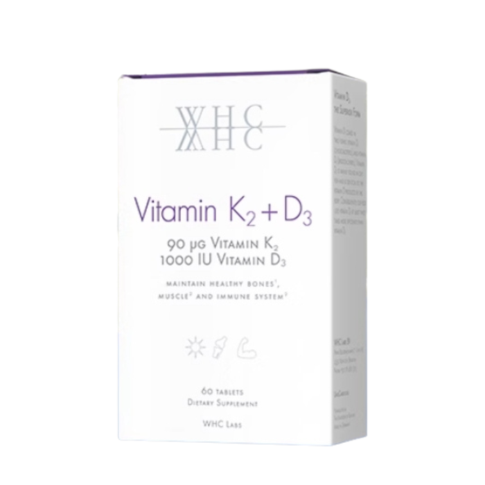 WHC Vitamin K2 + D3 60Caps