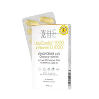 WHC UnoCardio 1000 + Vitamin D 1000 10Caps / 60Caps