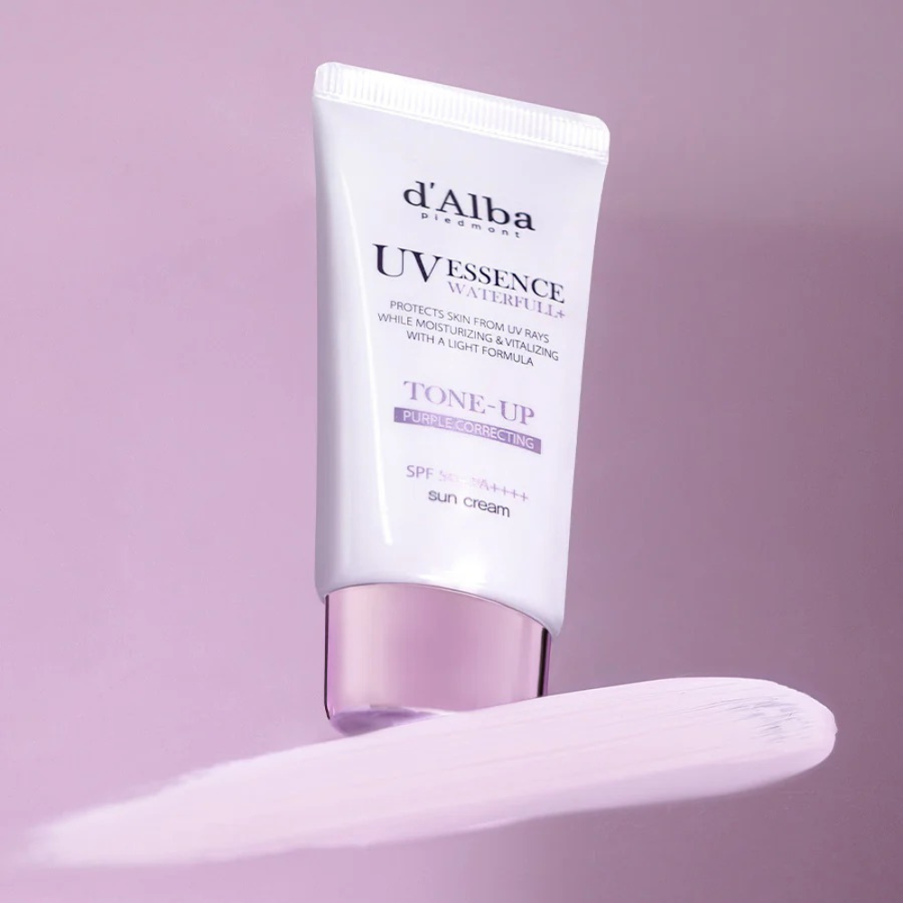 d'Alba Waterfull Tone-Up Sun Cream #Purple SPF50+ PA++++ 50ml