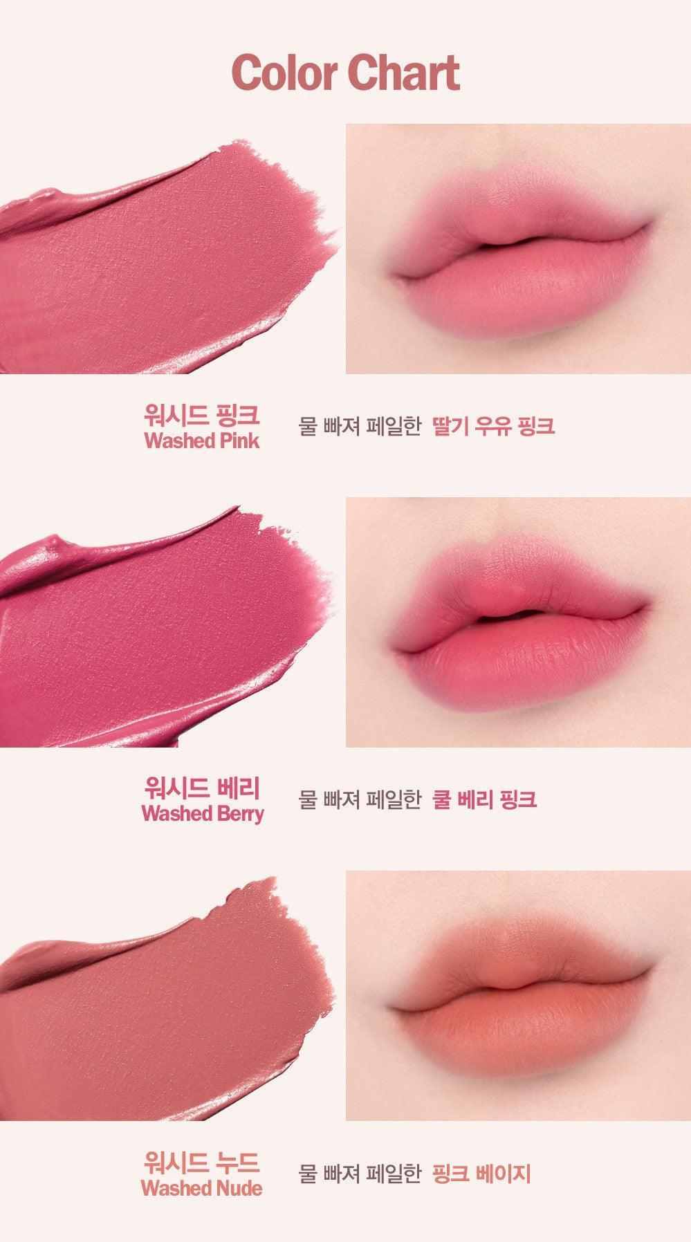 Espoir Lipstick Nowear Velvet Washed Pink 3.2g