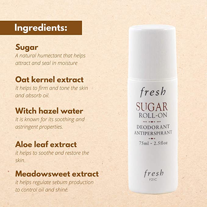 Fresh Sugar Roll-On Deodorant 75ml